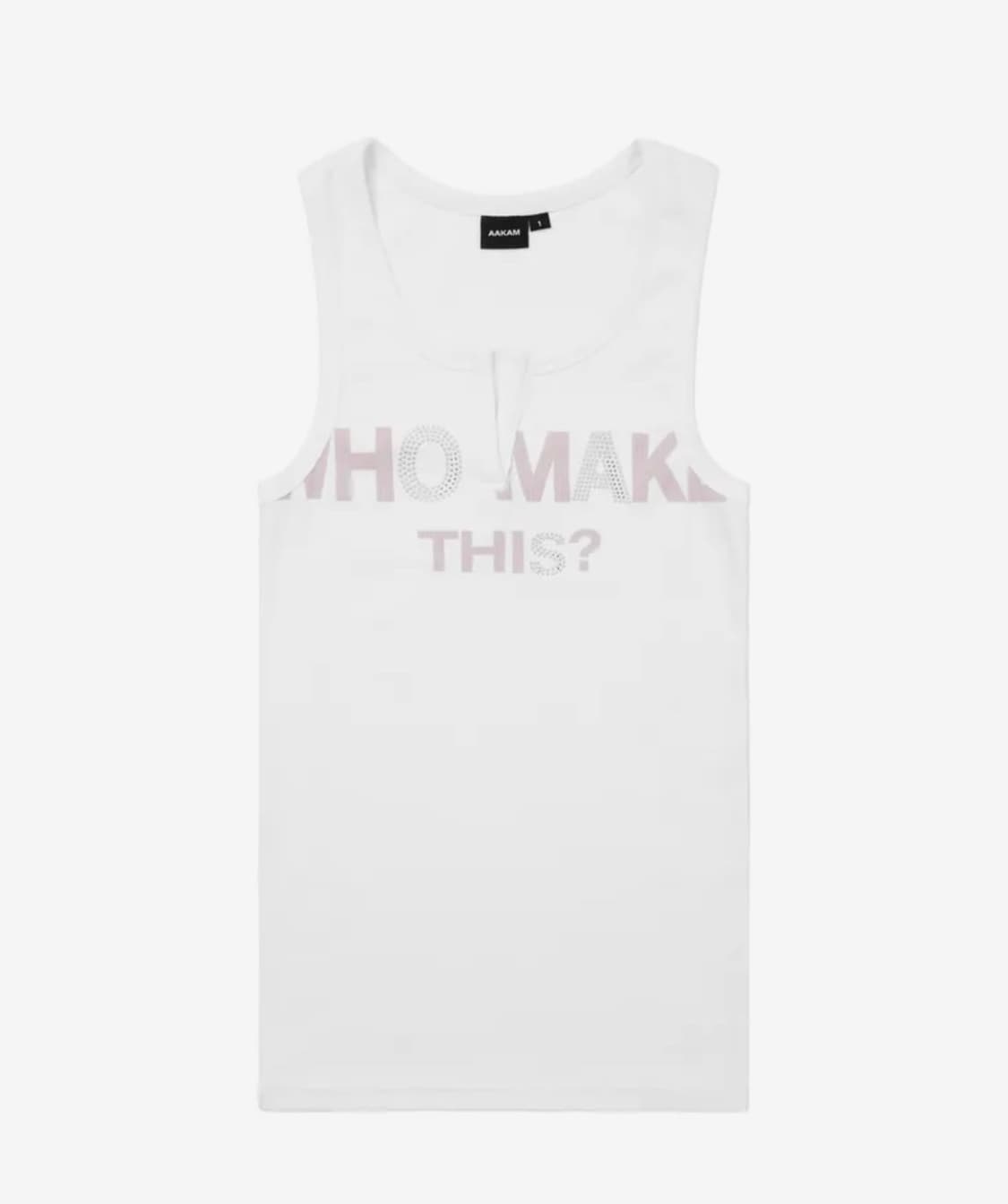 아캄 Rhinestone Slit Sleeveless (White) 상품이미지2