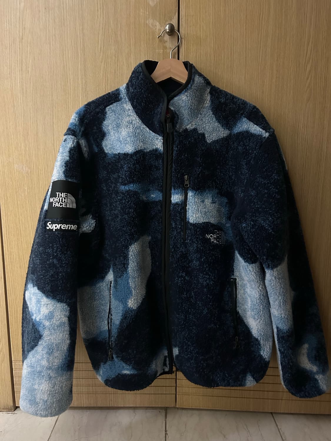 Supreme 슈프림x노스페이스 블리치드 데님 후리스 상품이미지1