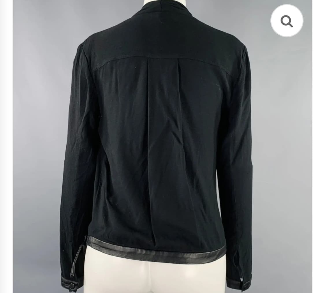 헬무트랭 드레이프 레더 블라우스 판매 상품이미지2