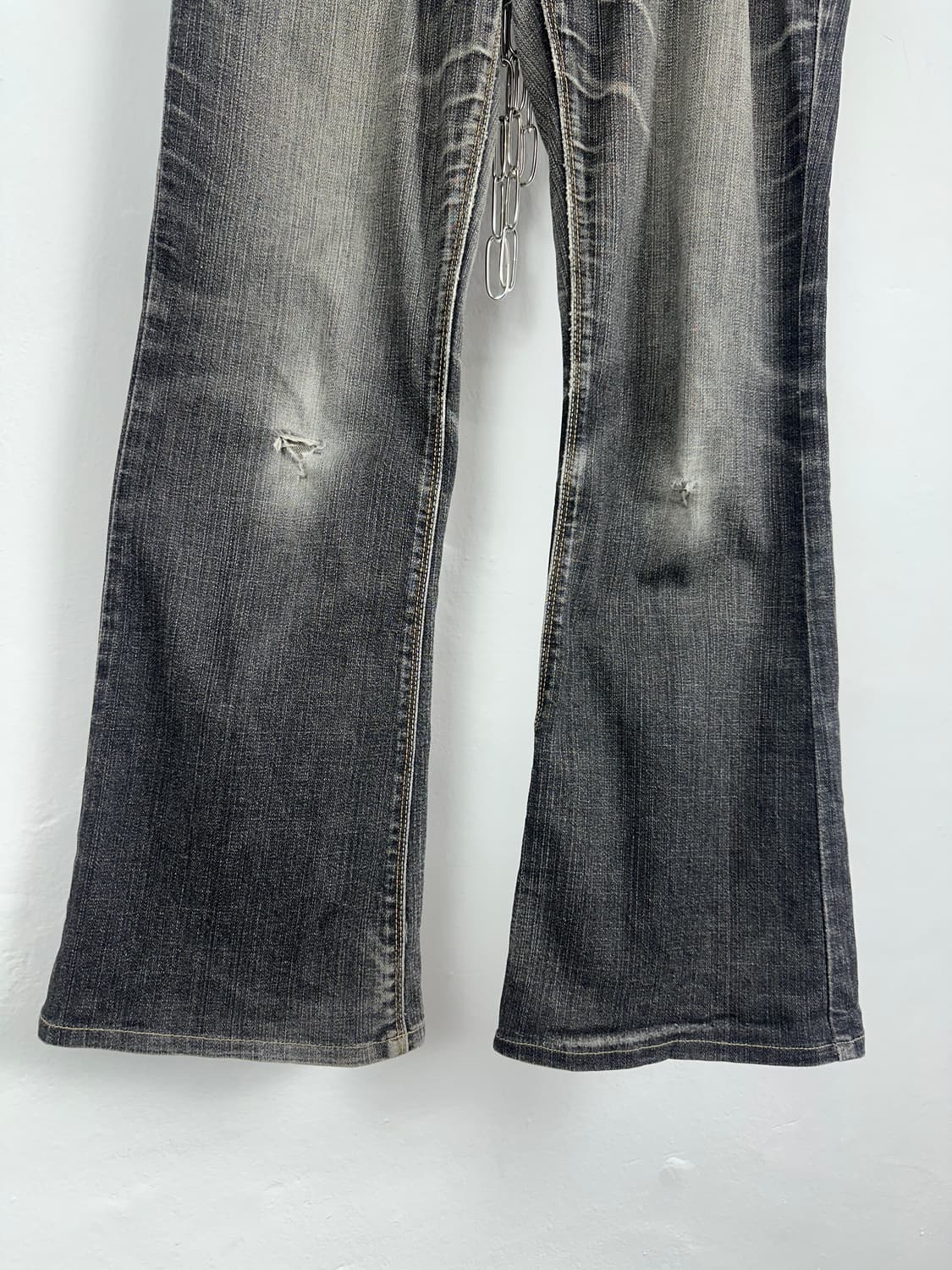 Flare Fade Lines Denim Washing Jeans  상품이미지7