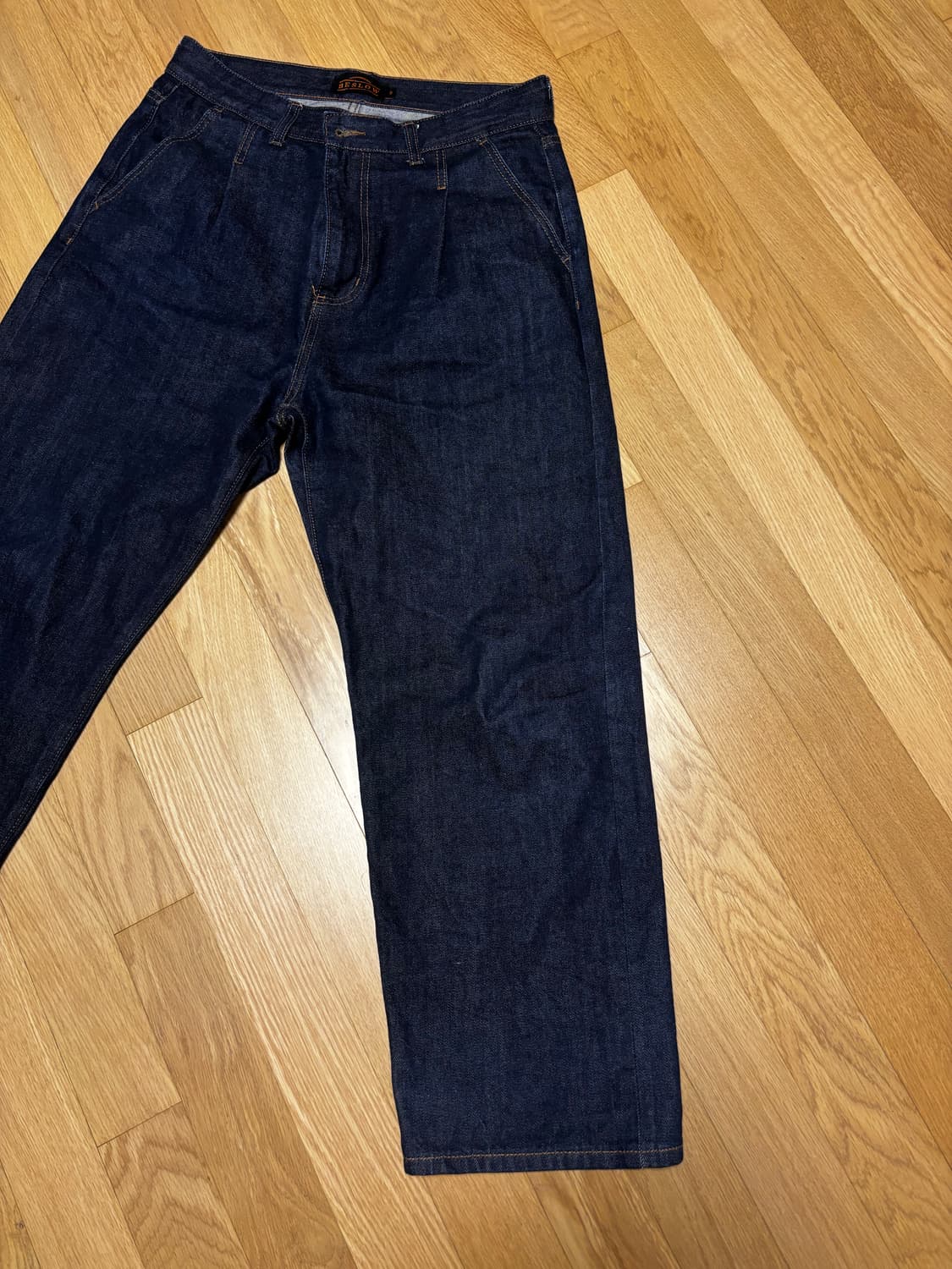 비슬로우 COMFY ONE TUCK SELVAGE DENIM PANTS 상품이미지5