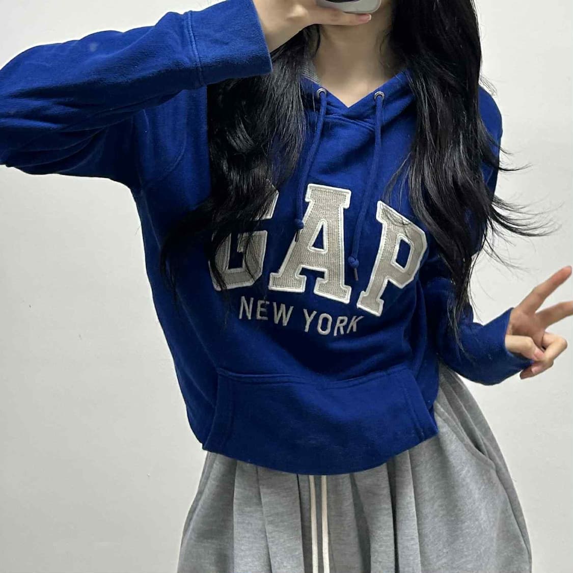 Gap 갭 뉴욕 폭닥 러블리힙 스웨트셔츠 후드티(M) 상품이미지1