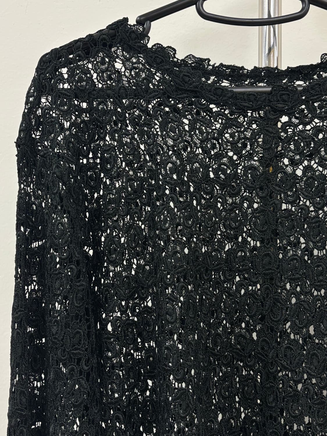 빈티지 블랙 크로셰 롱슬리브 이너 상품이미지7