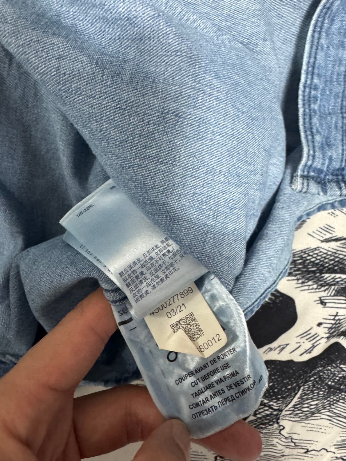 타미힐피거 데님셔츠 XL사이즈  상품이미지6