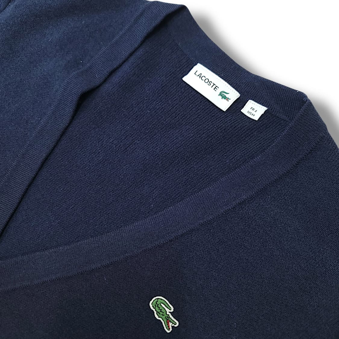 [100] 라코스테 네이비 브이넥 울 가디건 상품이미지7