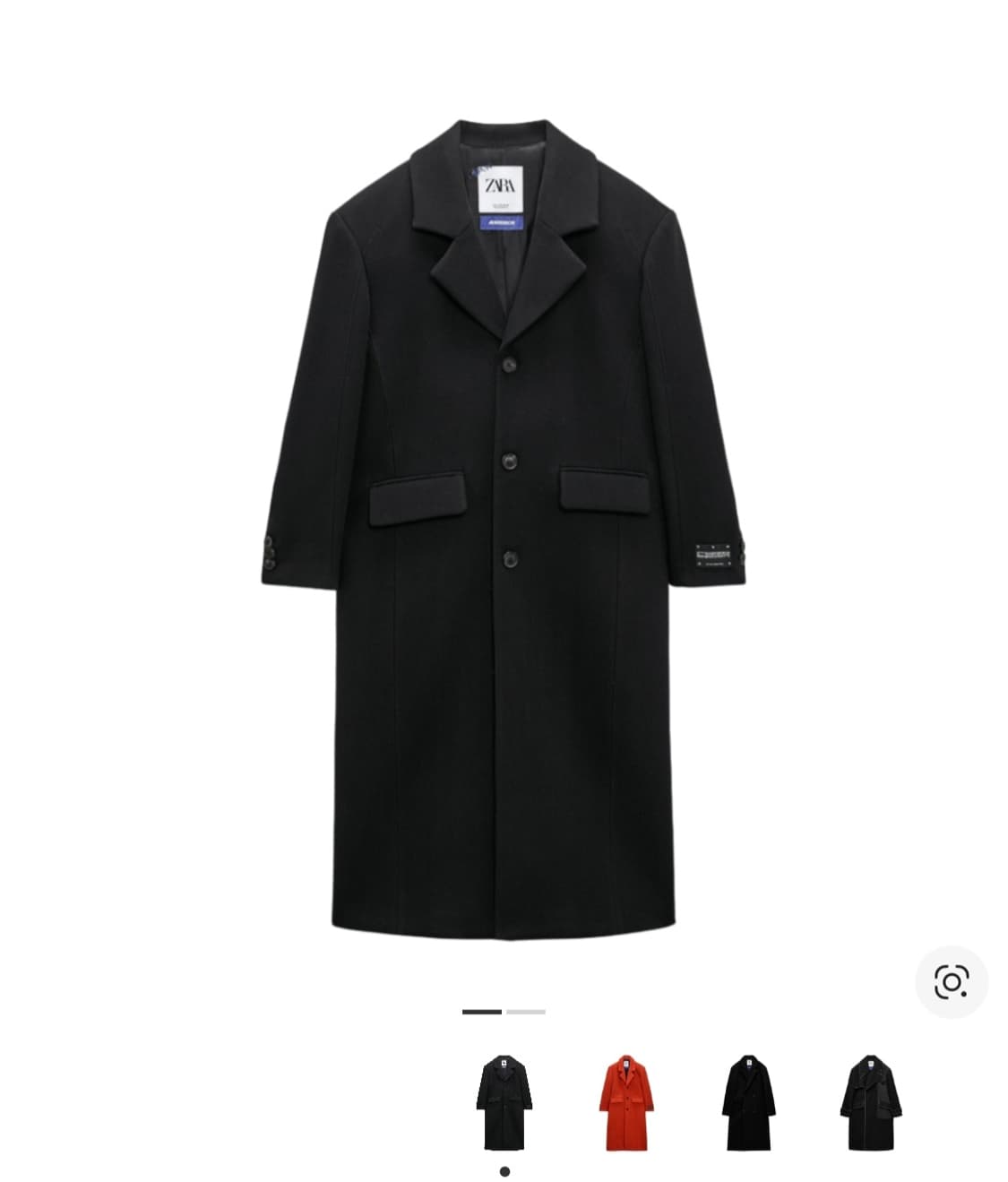 자라x아더에러 울 코트 s 상품이미지1