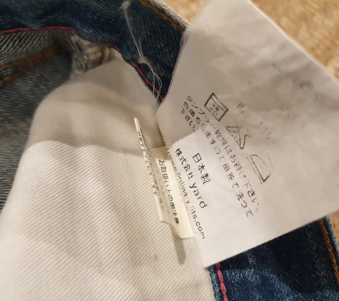 오디너리 핏츠 셀비지 앵클 데님 상품이미지10