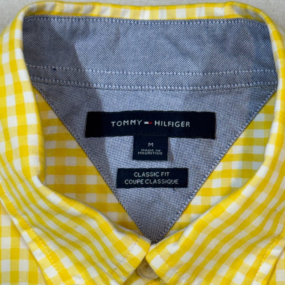M) 타미힐피거 클래식핏 옐로우 깅엄 체크 셔츠 상품이미지6