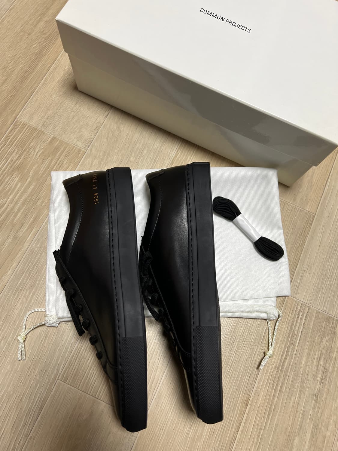 [새상품]41 커먼프로젝트 아킬레스로우 블랙 스니커즈 상품이미지5