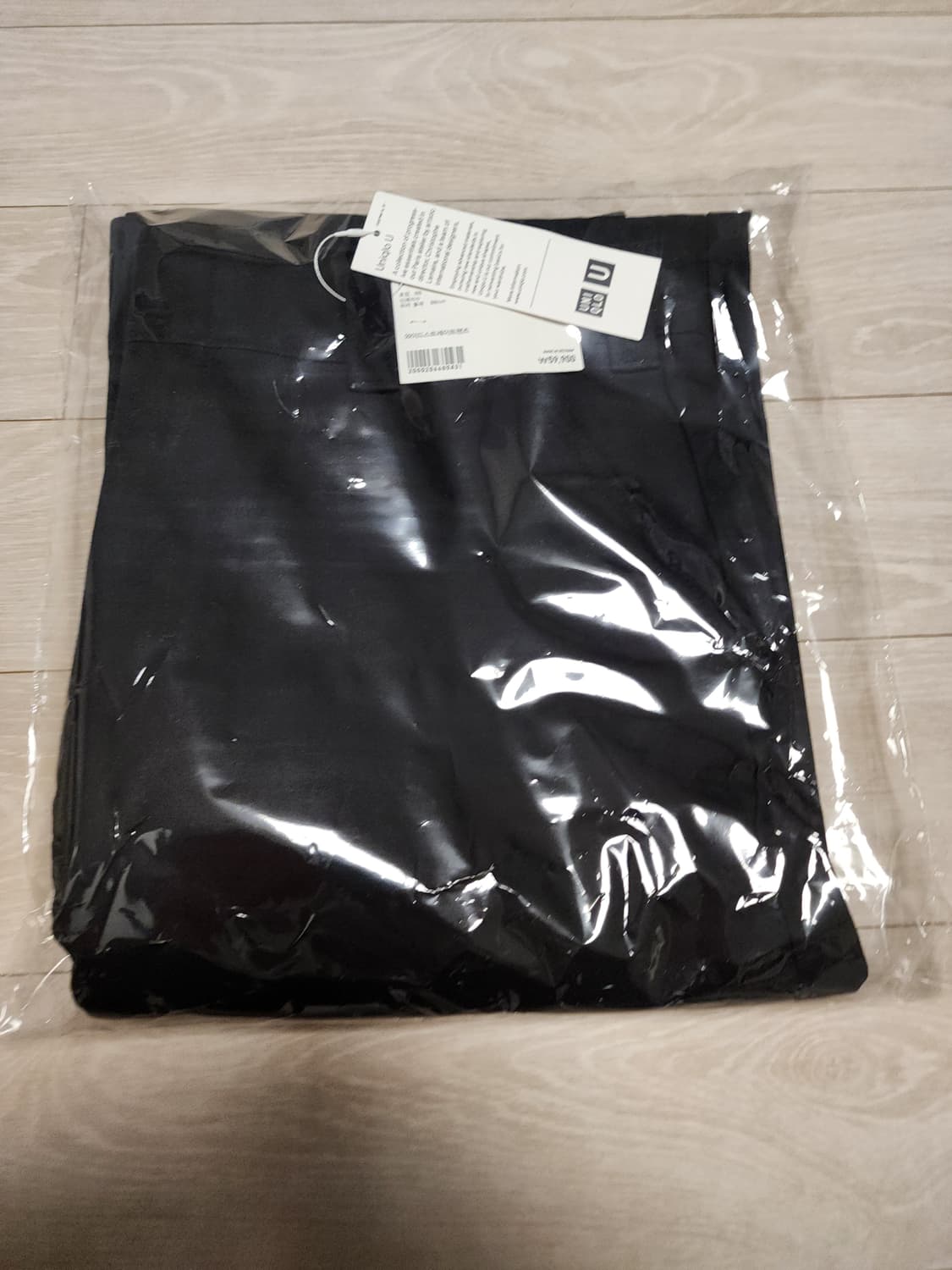 [새상품]유니클로U 와이드스트레이트 팬츠 88사이즈블랙 상품이미지4