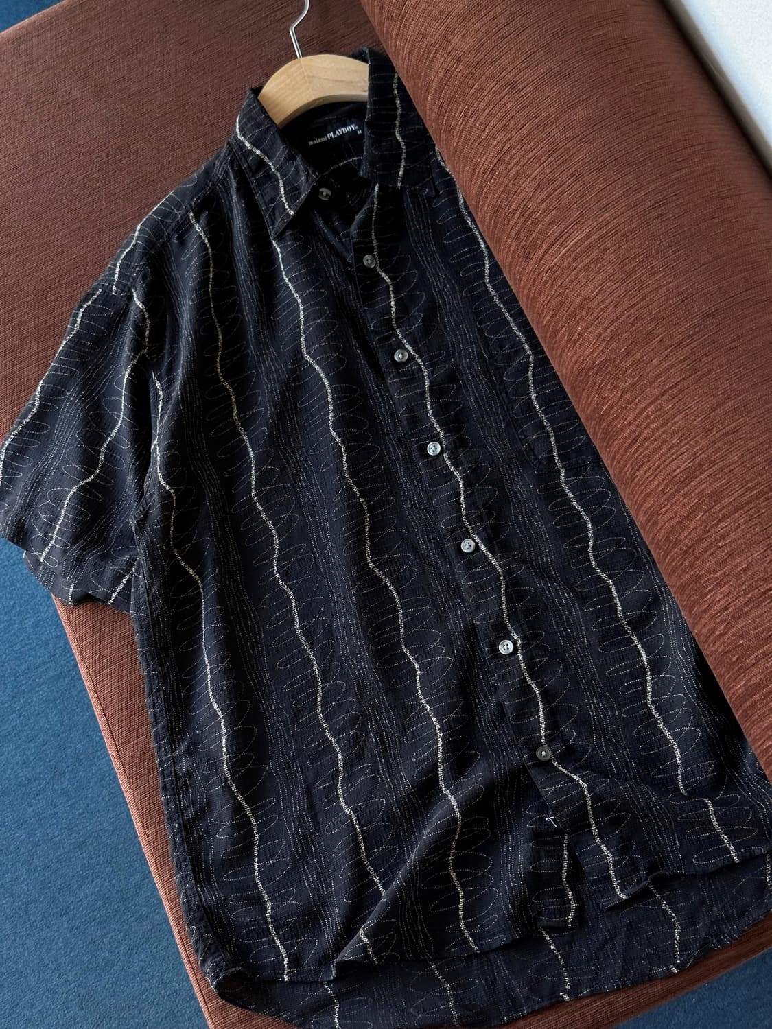Irregularity pattern sheer fabric shirt 상품이미지8