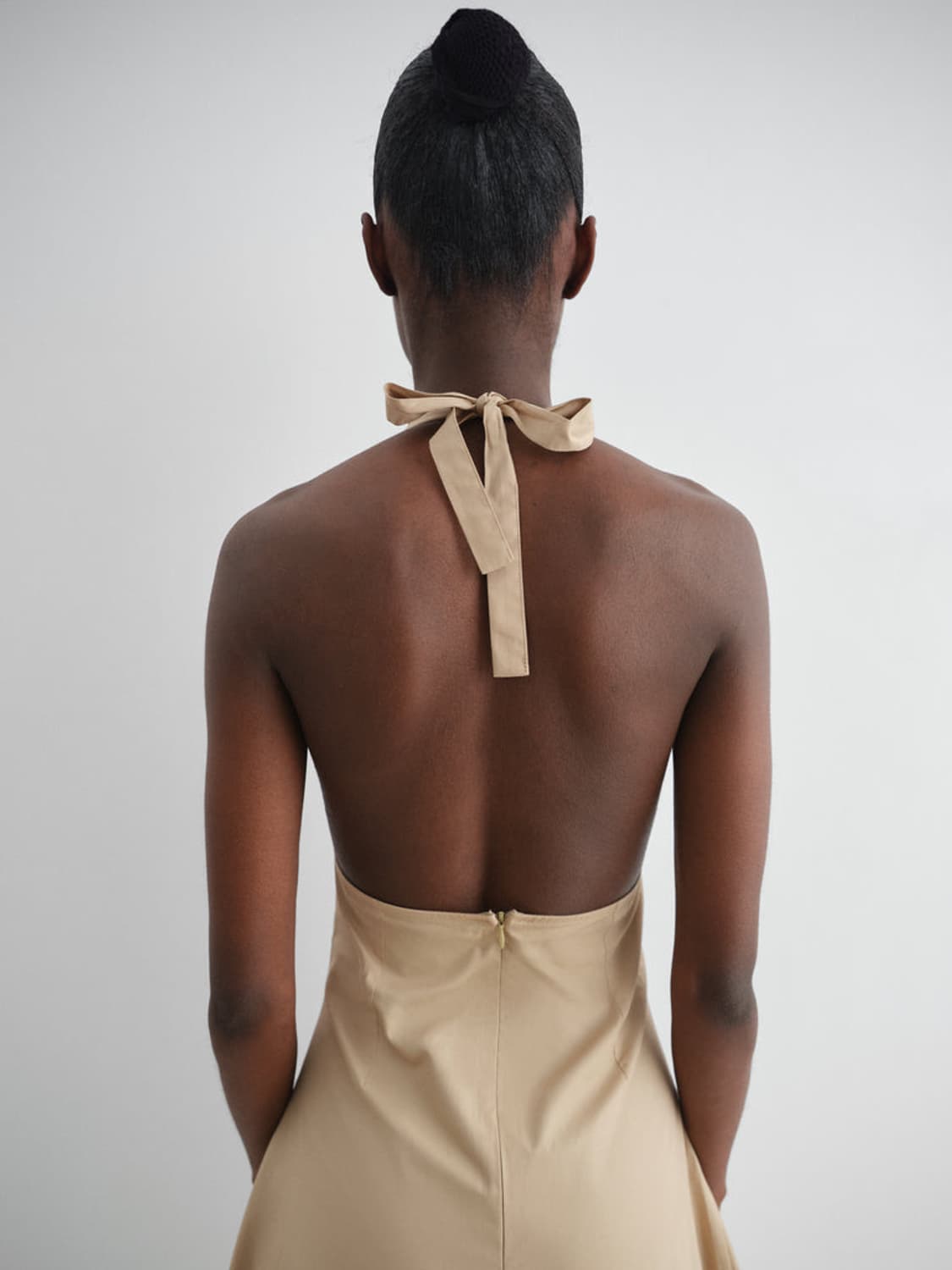 [XS,S,M]기마구아스 Jardin 홀터넥 드레스/베이지 상품이미지7