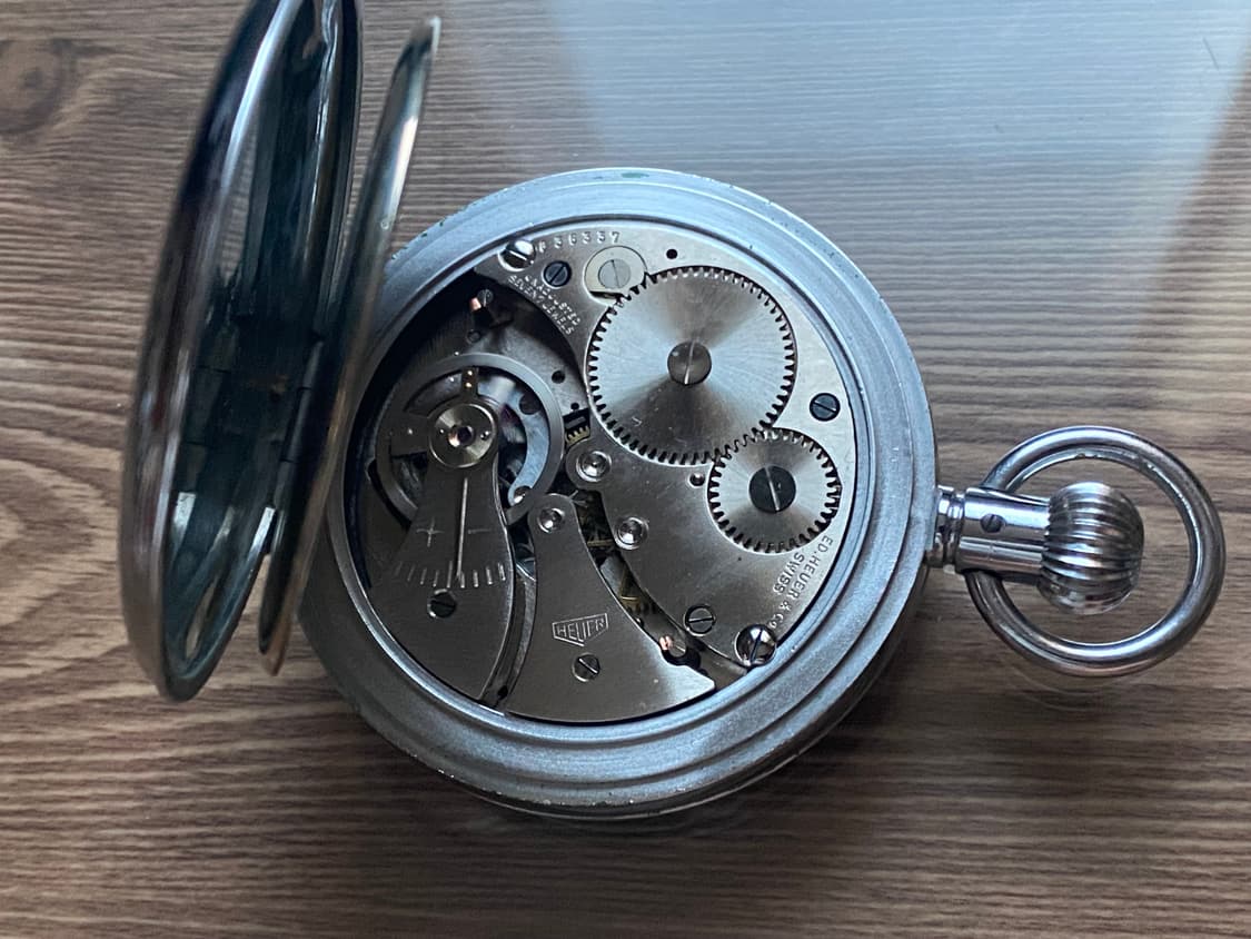 호이어(Heuer) 수동식 스톱워치 회중시계 빈티지시계 판매합니다. 상품이미지7