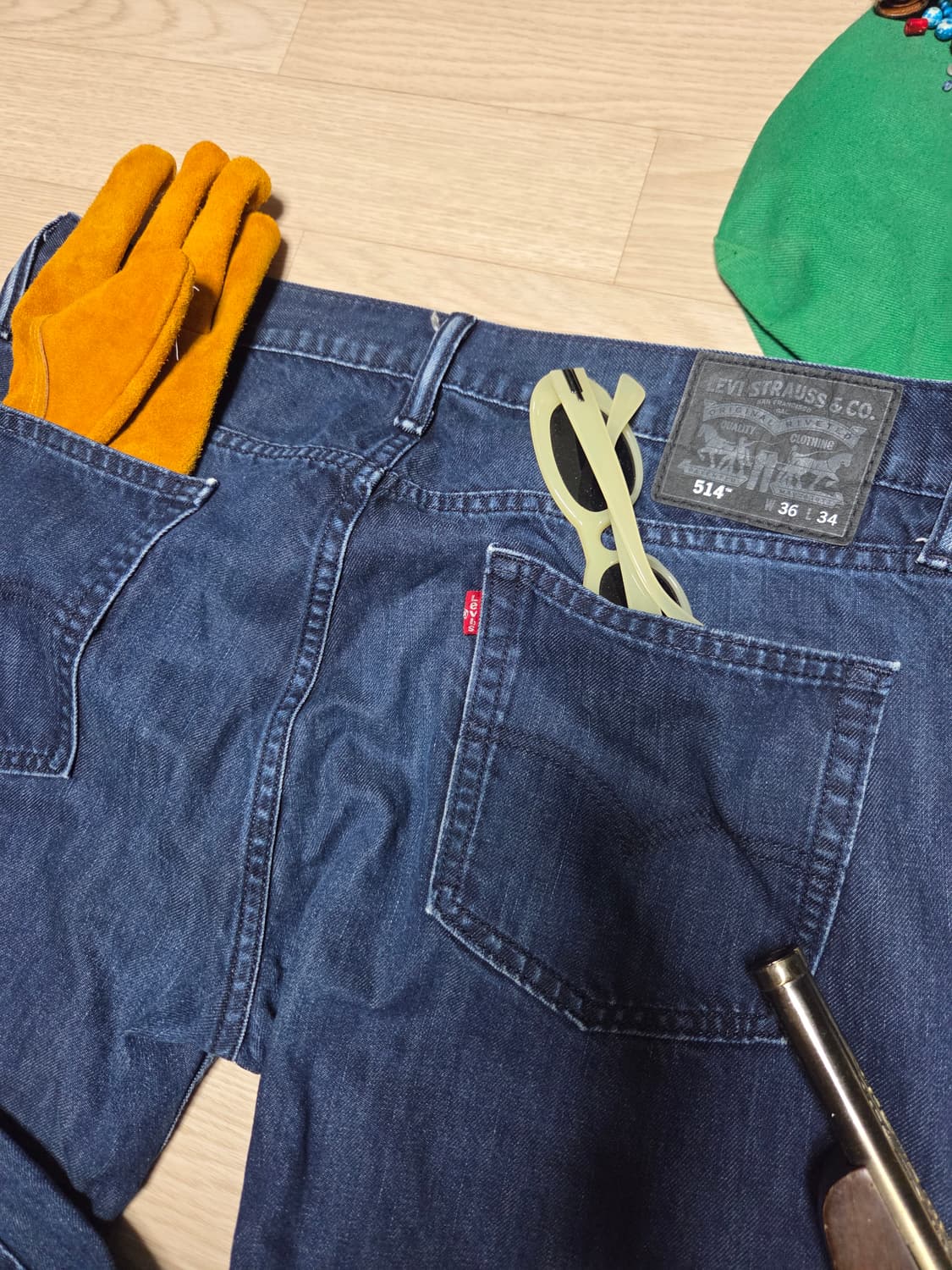 리바이스 514 인디고 데님 청바지 팬츠 36 34 상품이미지5