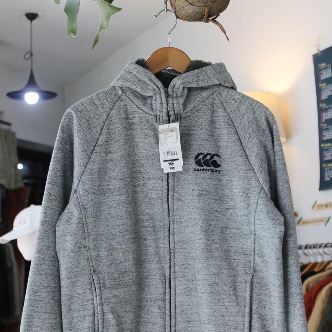 (착용컷) canterbury 스웻 후드 집업 자켓 (남성용 100) 상품이미지1