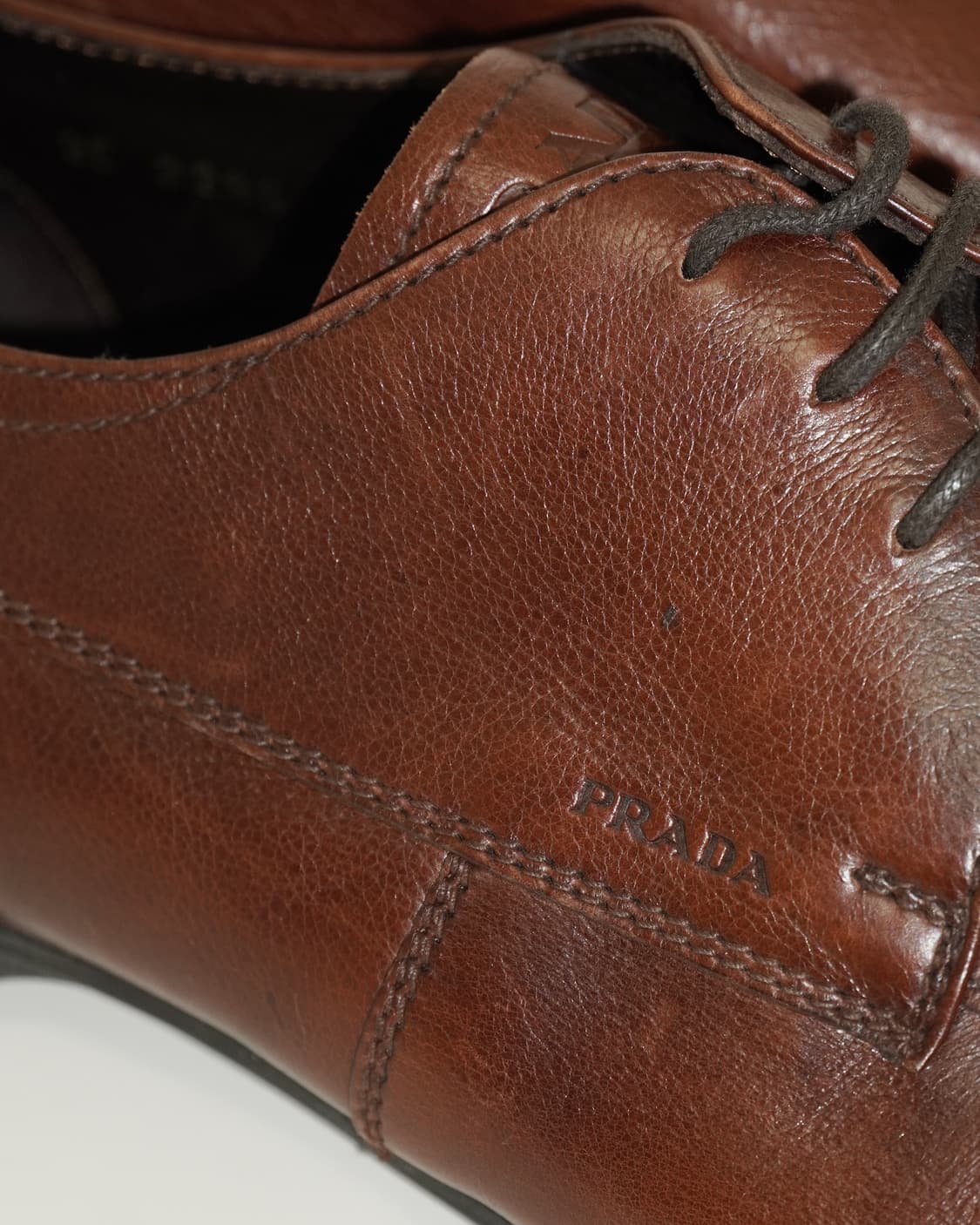 프라다 브라운 스퀘어토 로퍼 상품이미지2