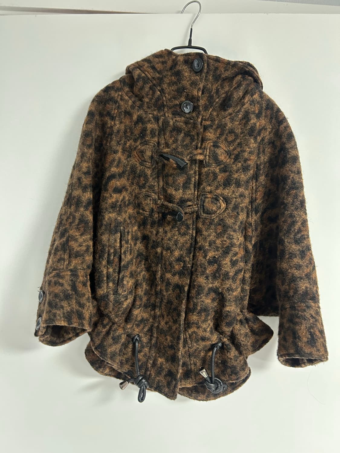 빈티지 레오파트 더플코트 상품이미지2