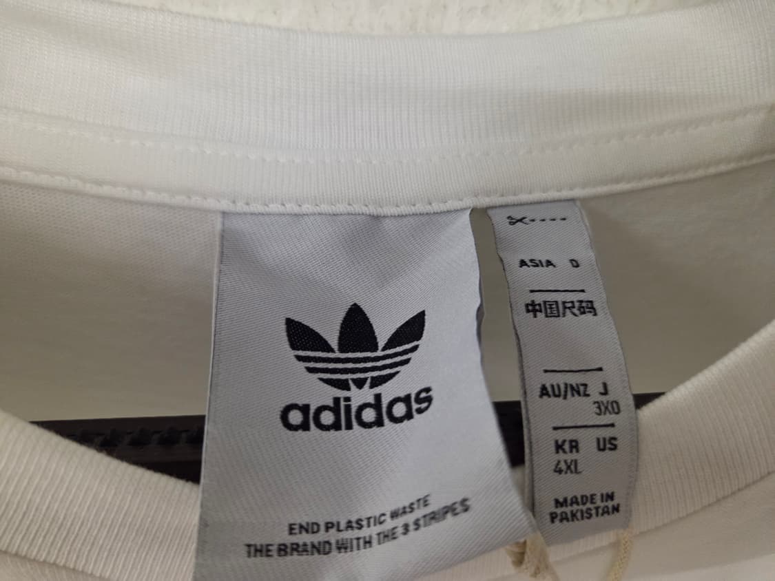 아디다스 트레포일 반팔티 4XL 화이트 상품이미지2