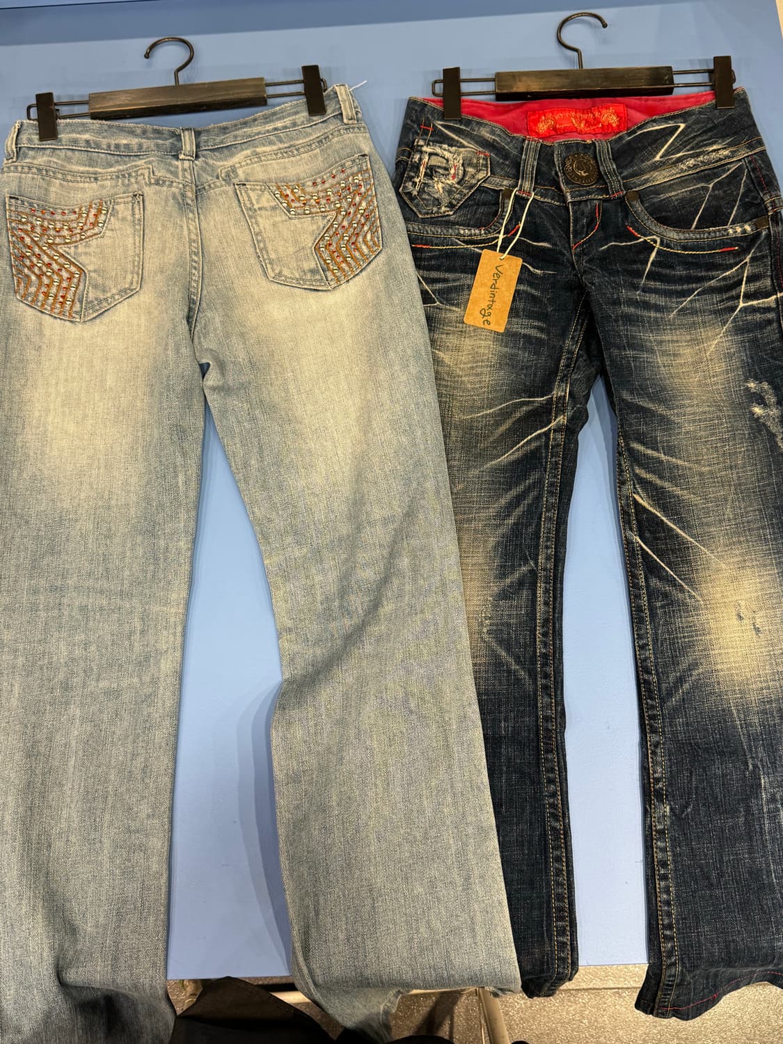 Y2K 일본빈티지 데님팬츠 일괄9장 상품이미지3