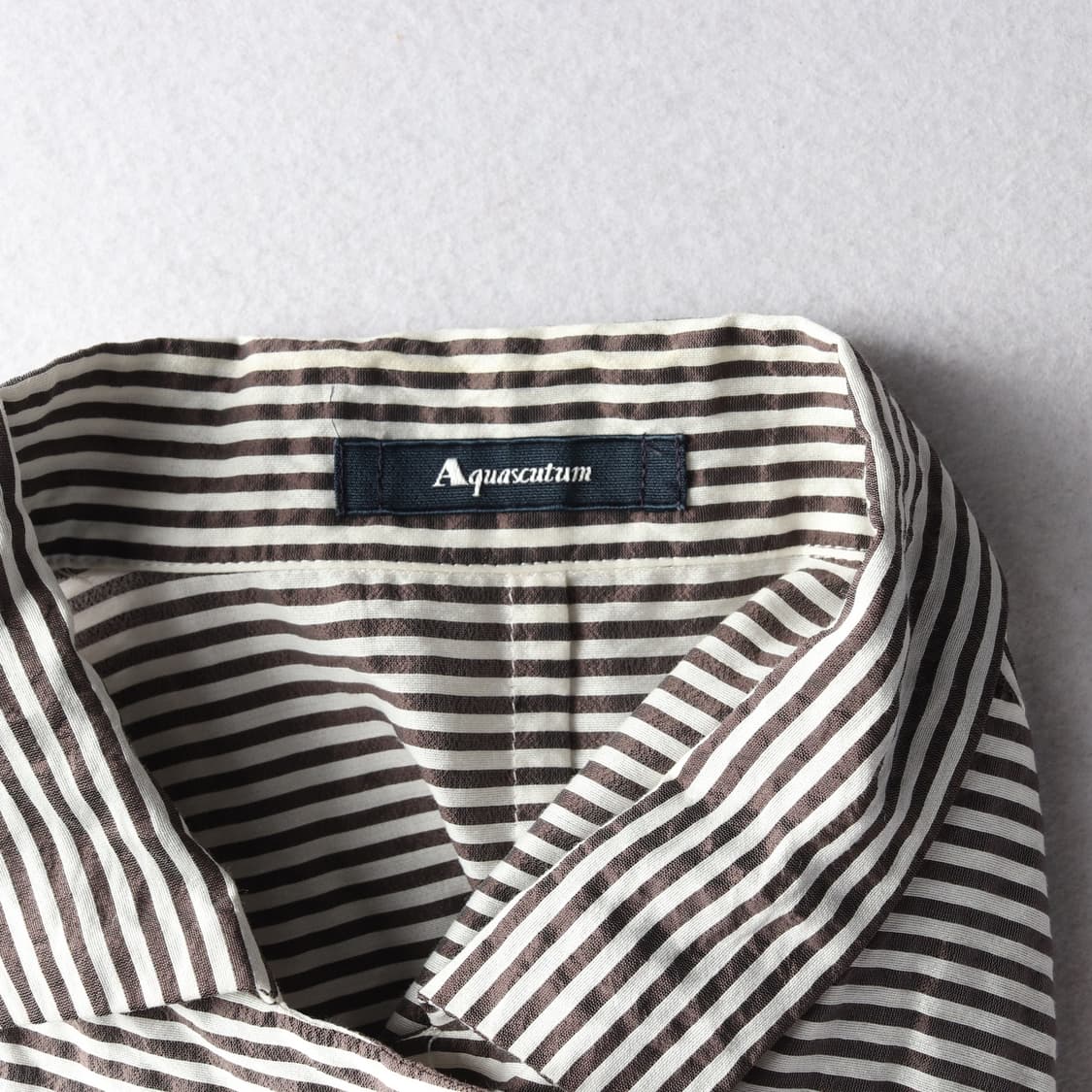 빈티지 언발 스트라이프 셔츠 자켓 상품이미지3