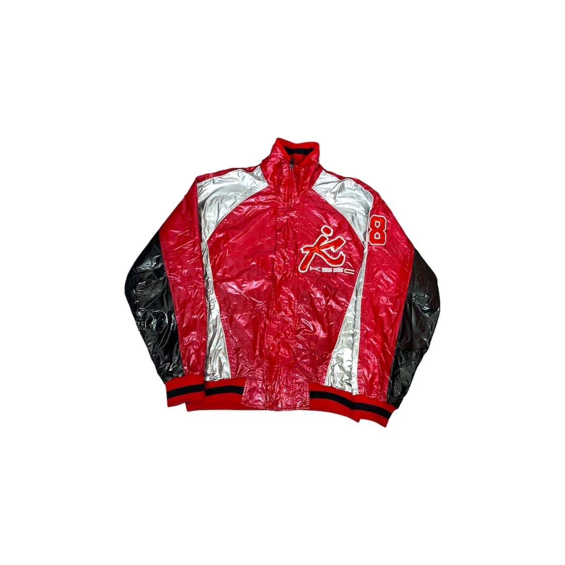 Zett 일본 빈티지 레드 레이싱 자켓 봄버 항공 잠바 L 상품이미지5