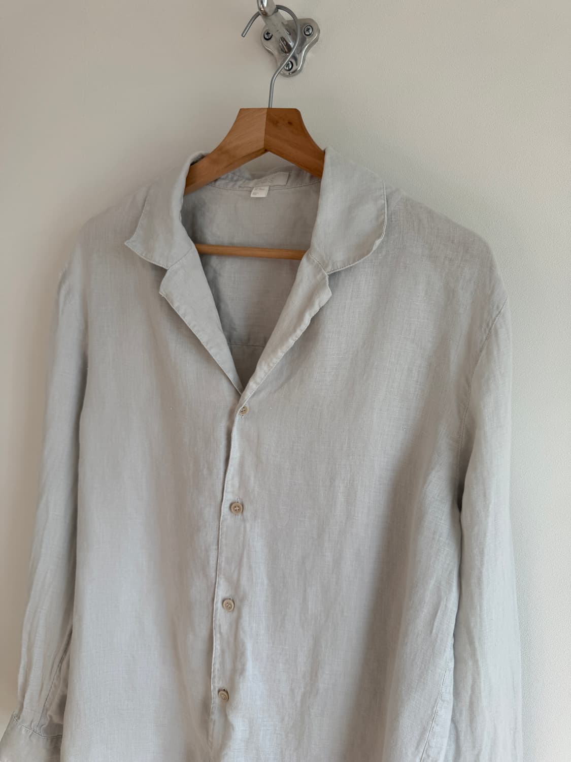 코스(COS) 린넨 오픈카라 셔츠 상품이미지4
