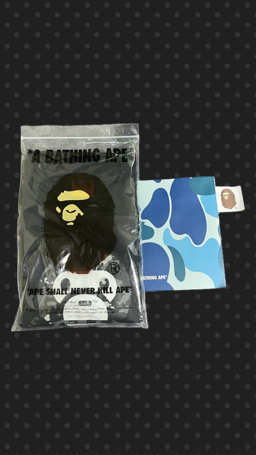 베이프 픽셀 카모 베이비 마일로 반팔티 상품이미지1