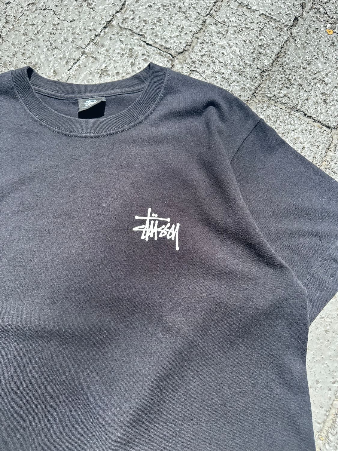 Stussy basic logo back print T-shirt 상품이미지7