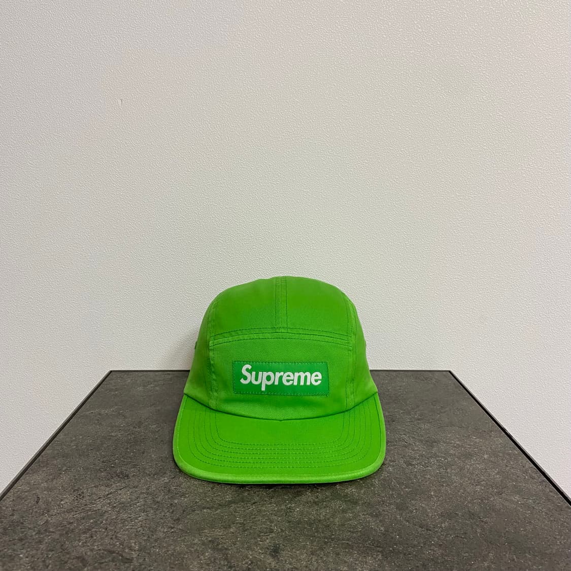 (OS) 슈프림 박스로고 캠프캡 모자 워시드 그린 상품이미지1