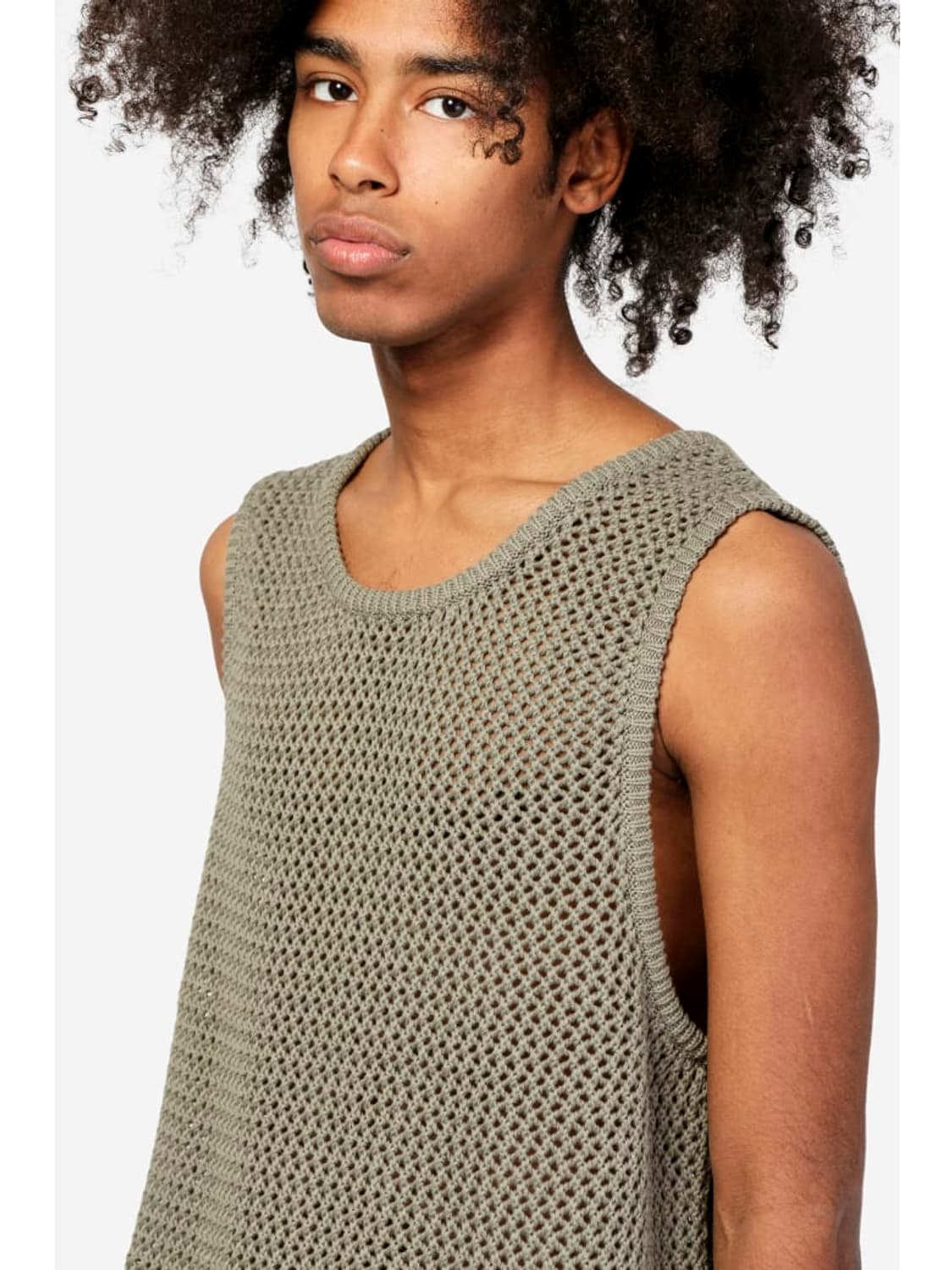 스투시 오다이드 매쉬 탱크탑 베스트 슬리브리스 코쿤착용 상품이미지6