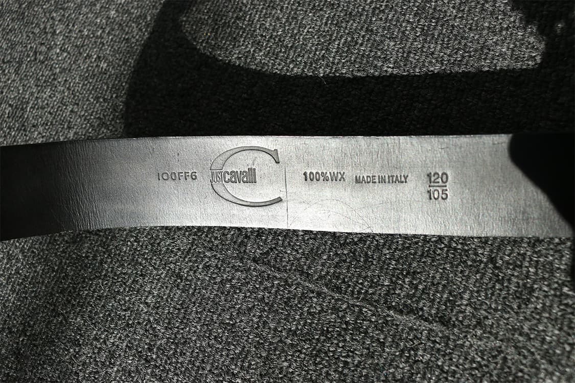 2000s 저스트 카발리 블랙 벨트 상품이미지8