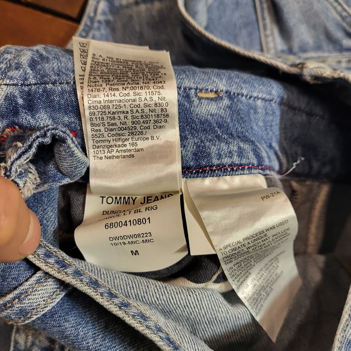 타미진스 데님 멜빵 치마 (M) 상품이미지6