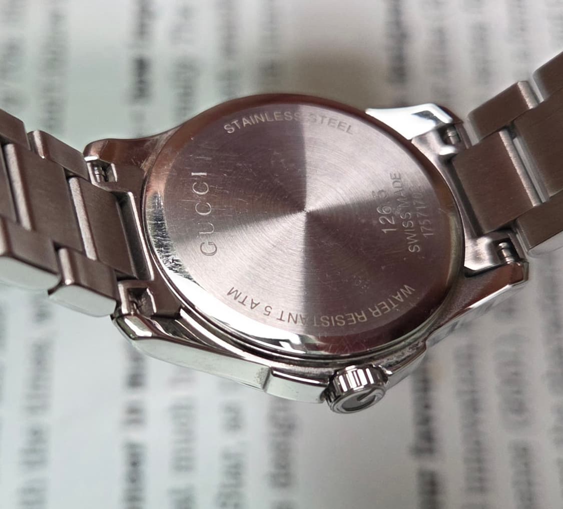 구찌 G타임리스 126.5 실버다이얼 여성용 쿼츠 브레이슬릿 ver.
 상품이미지7