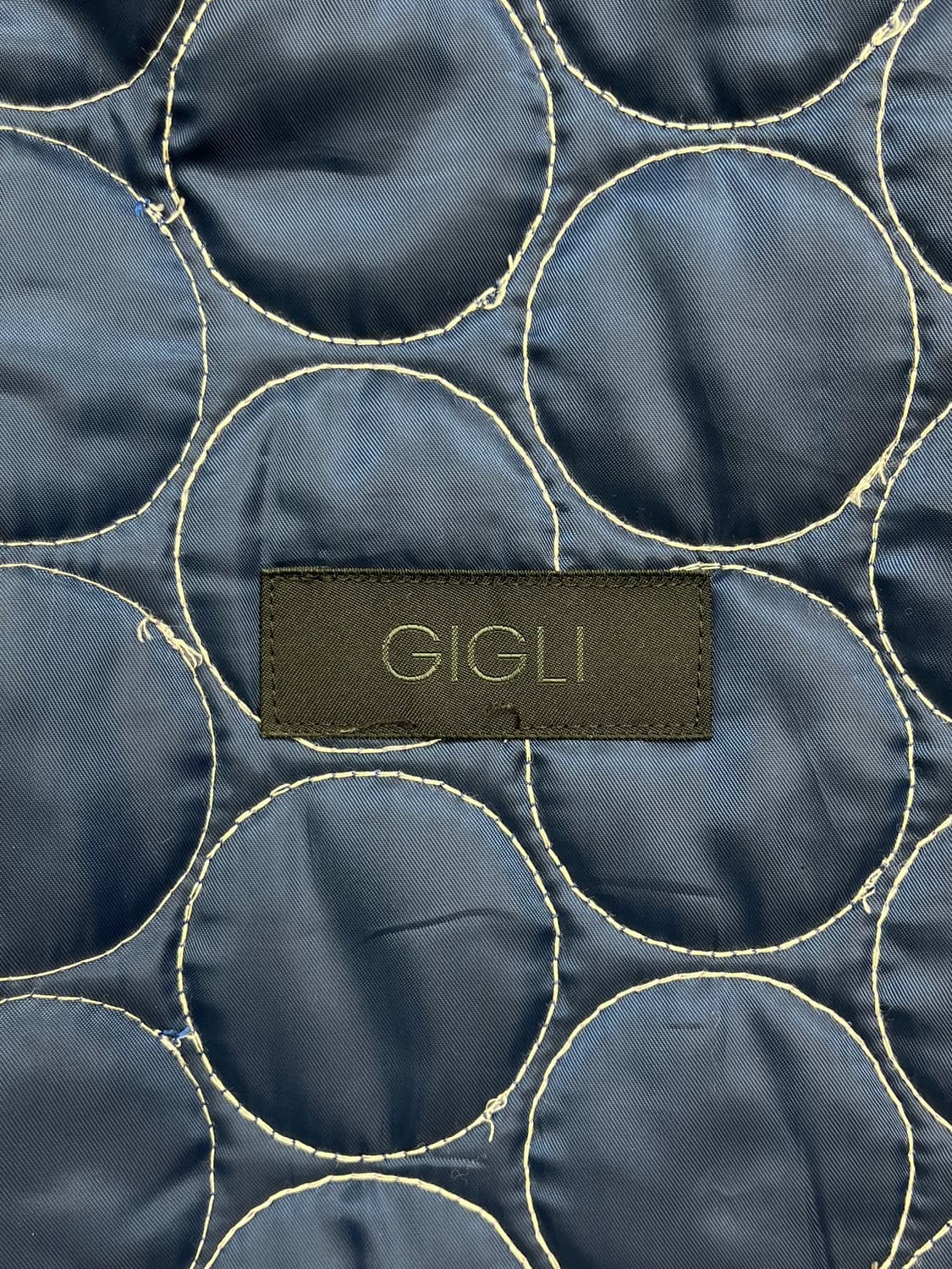 Gigli 써클 퀼티드 데님 코트 상품이미지7