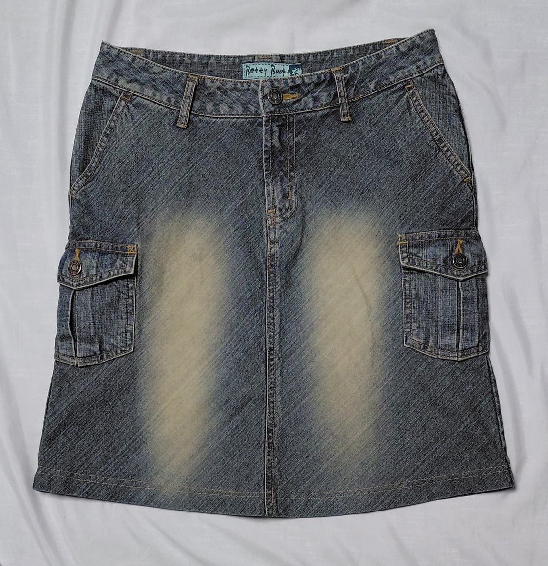 베티붑(Betty Boop) 정품 카고 데님 미니스커트 (66) 상품이미지1