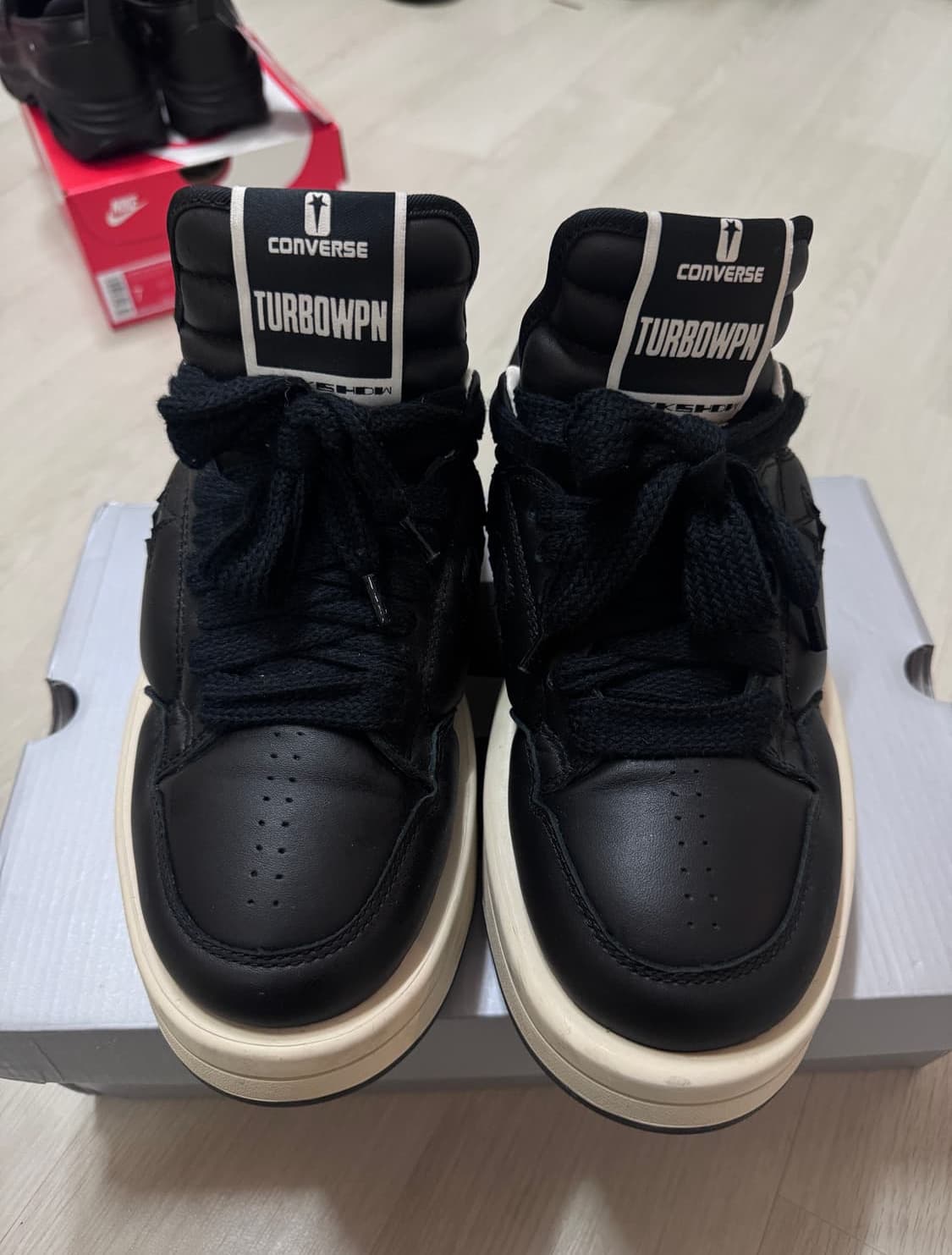 릭오웬스x컨버스 터보웨폰 로우 블랙 250 상품이미지1