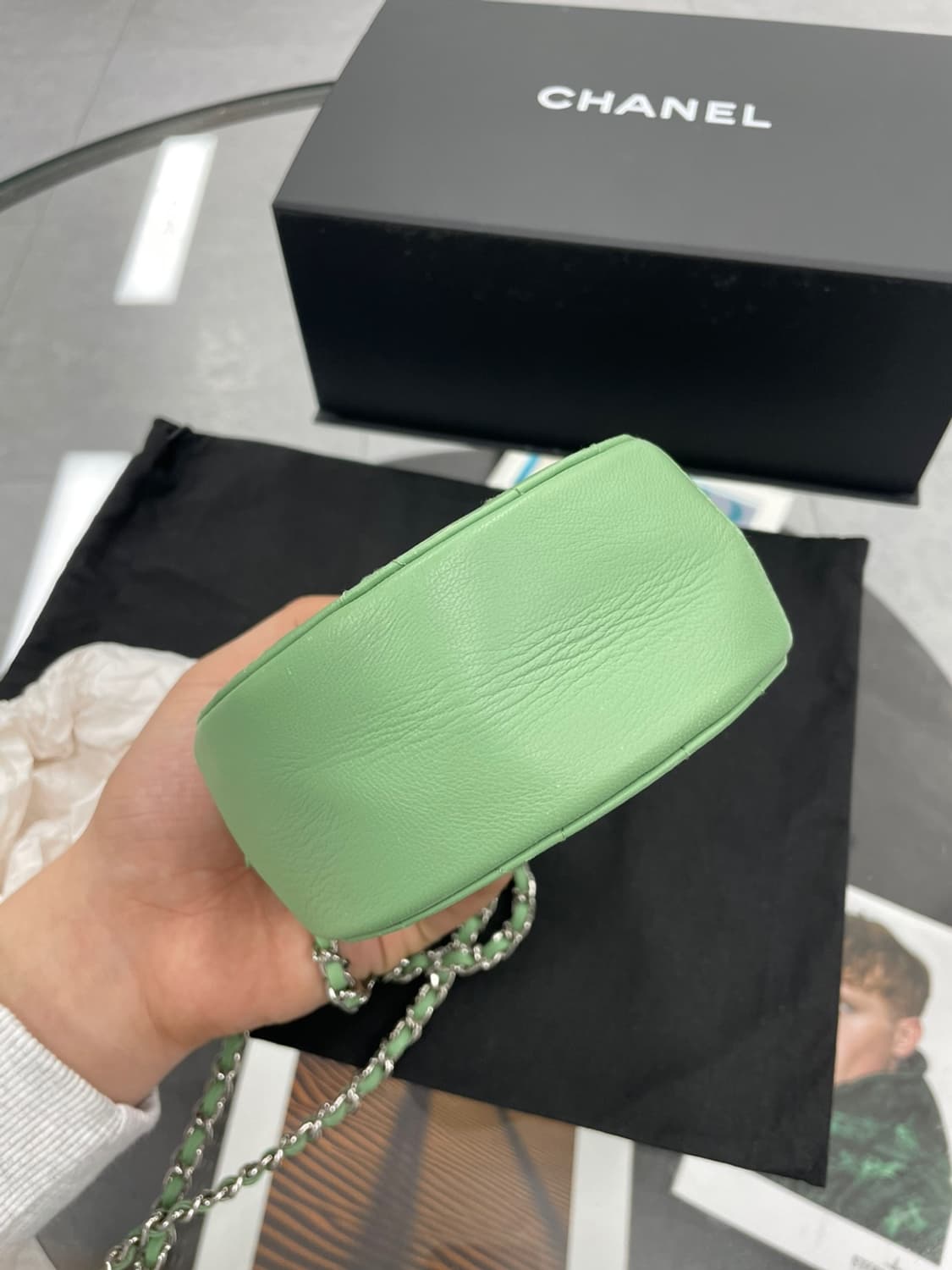 샤넬 탬버린 캐비어 미니 체인 크로스백 상품이미지4