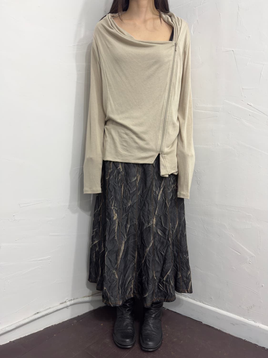 polarls design long skirt 상품이미지4