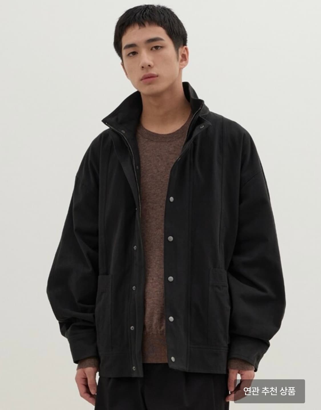 (택O새상품) 에센셜바이이큐엘(eql) 하이넥 자켓 L 상품이미지1