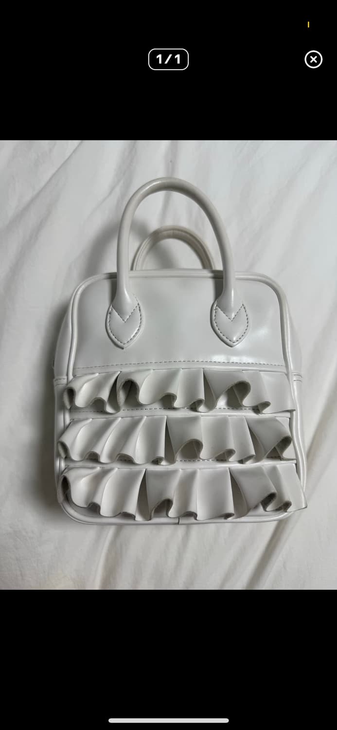 꼼데가르송 걸 프릴백 화이트  상품이미지1