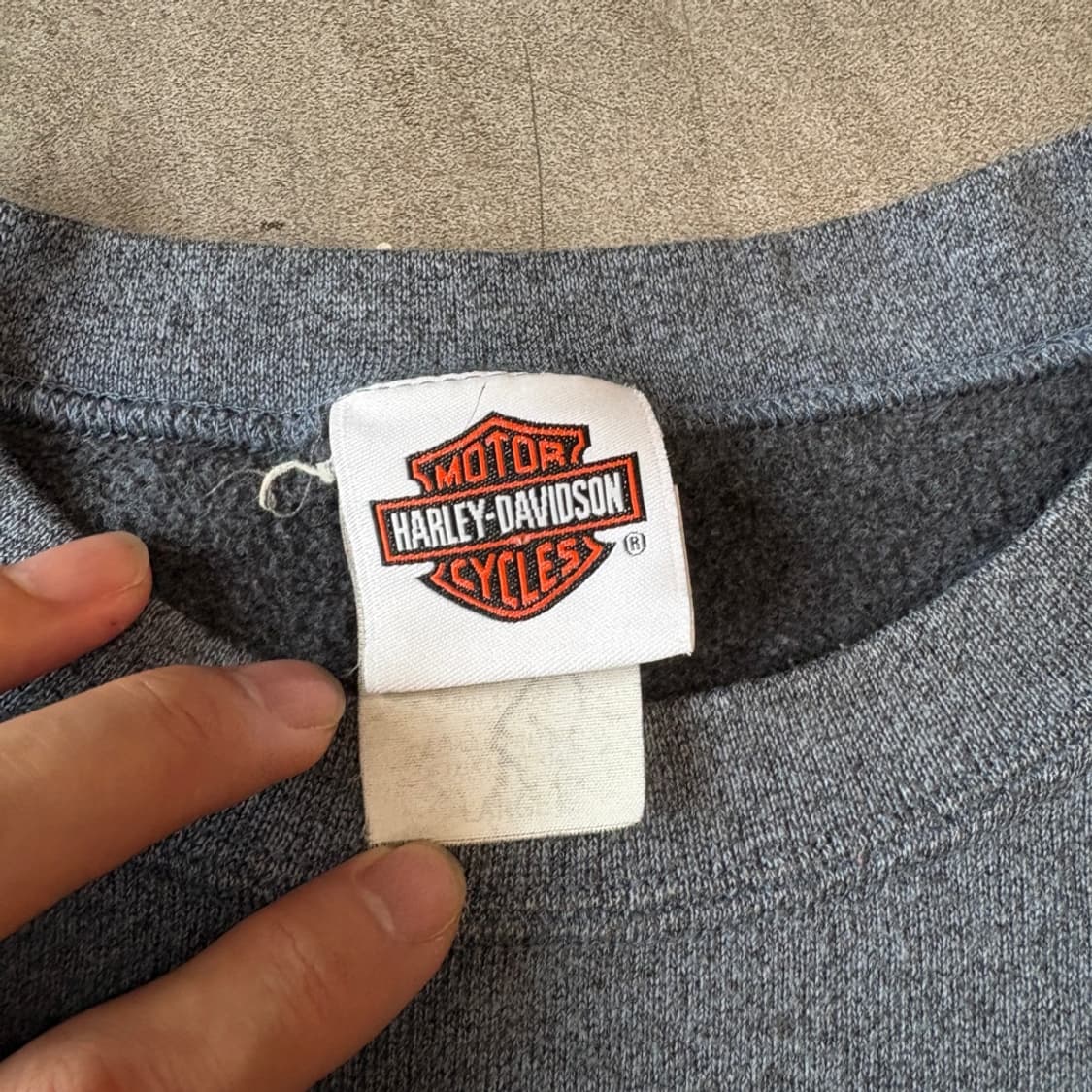00년대 생산 할리 데이비슨 스카이블루 스웻셔츠 맨투맨 상품이미지6