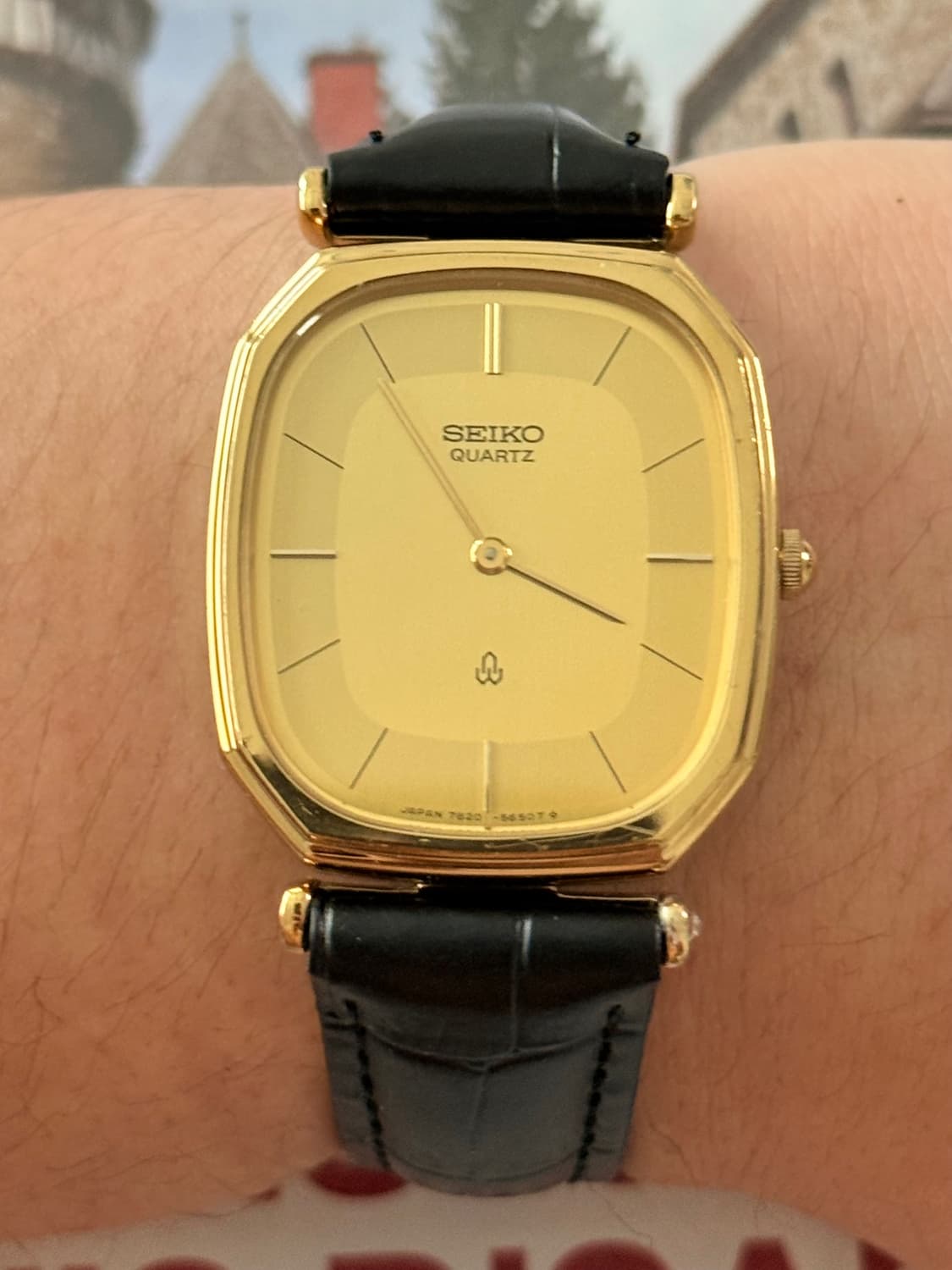 Seiko 세이코 쿼츠 스퀘어 골드 1980-1990 상품이미지7