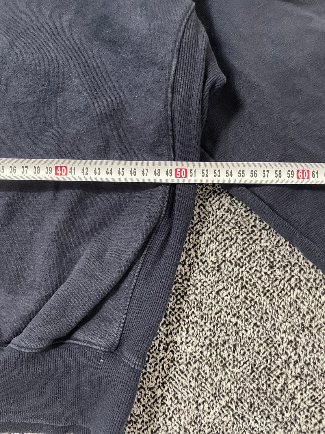 빈티지9. 마르디메크르디 센터 빅 스펠 로고 맨투맨 스웻셔츠 네이비 상품이미지4