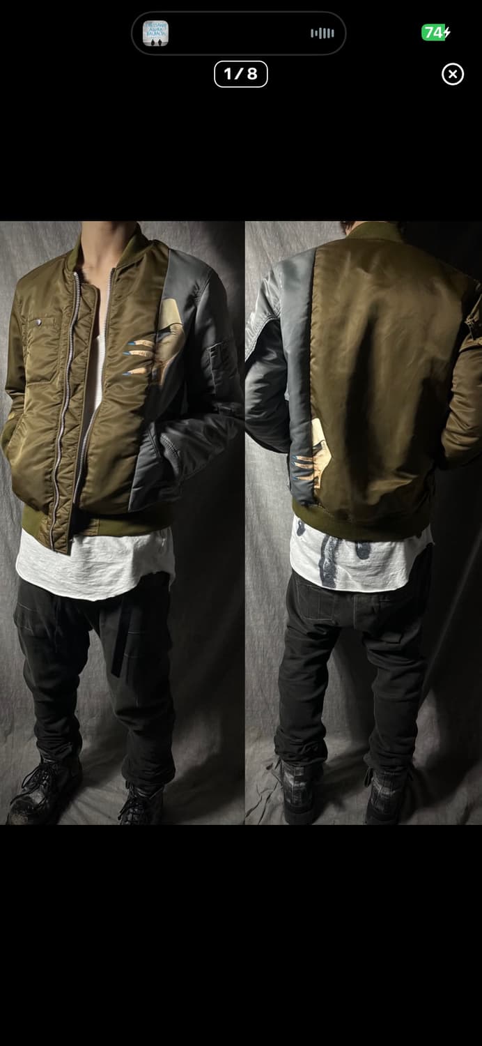 Undercover "The Hand" MA-1 Bomber Jacket 상품이미지1