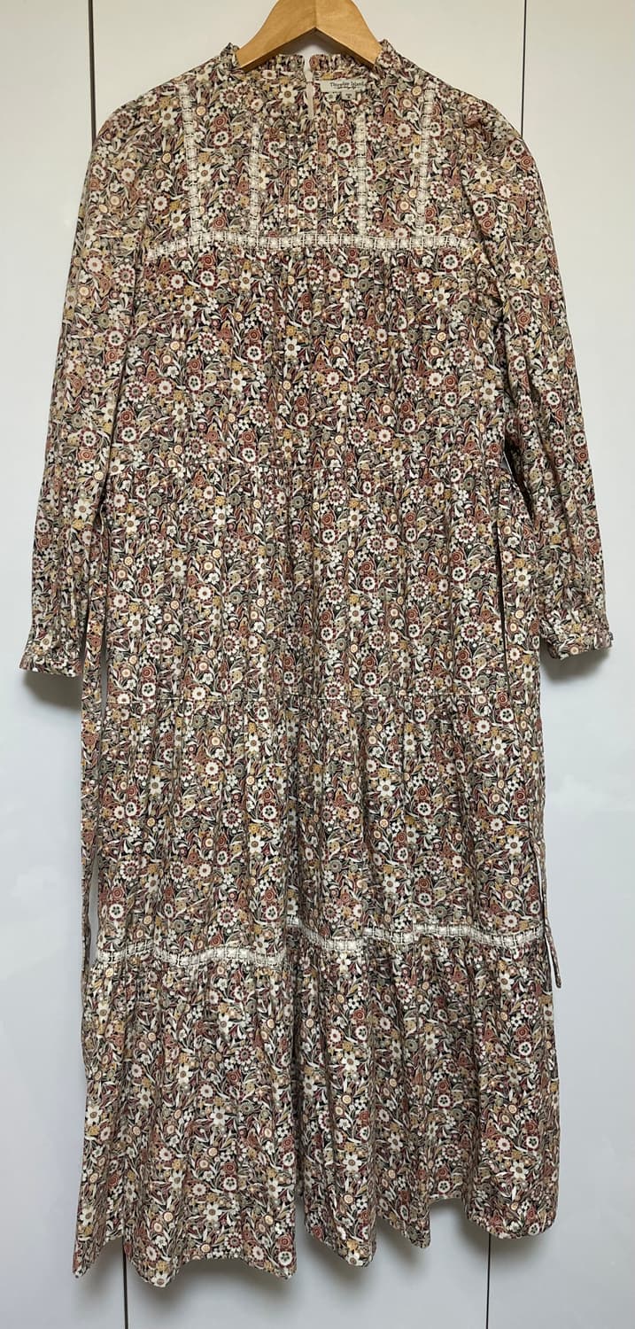 Thursday Island 플라워 벨벳코듀로이롱 원피스 상품이미지1