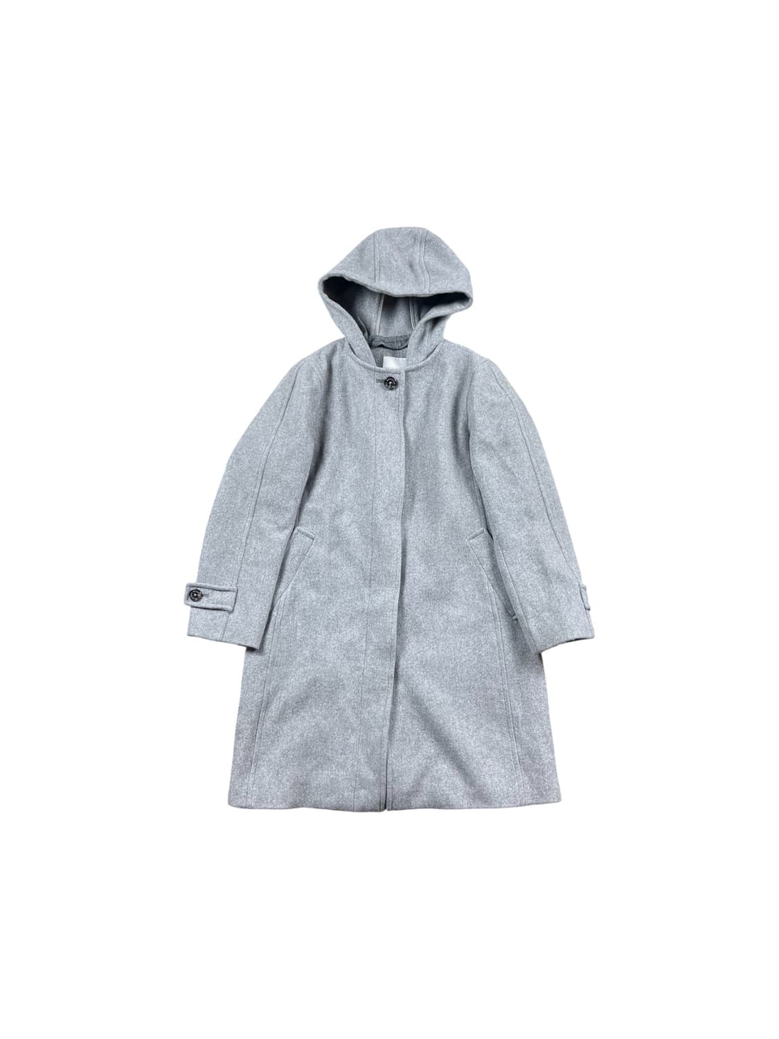 Mackintosh Philosophy 후드 그레이 울 혼방 코트  상품이미지1