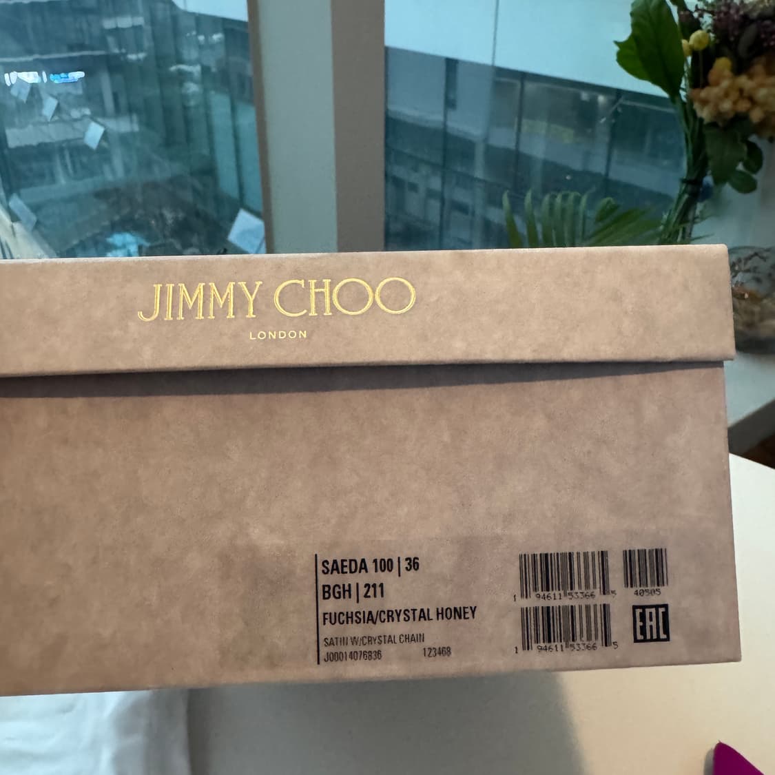 Jimmy Choo 지미추 크리스탈 핑크 여성 구두 한정판 상품이미지7