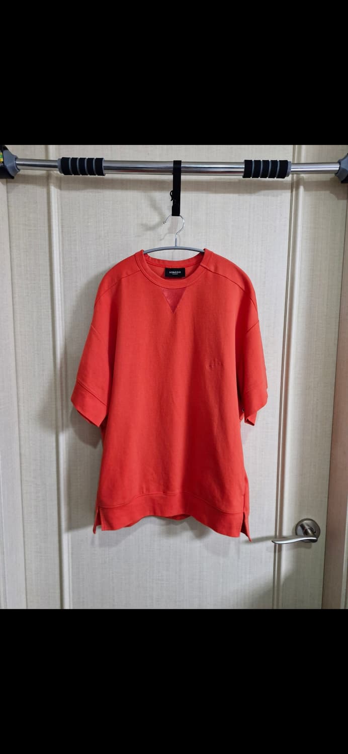 송지오옴므 자수 프린팅 가든 티셔츠 다홍 48 상품이미지2