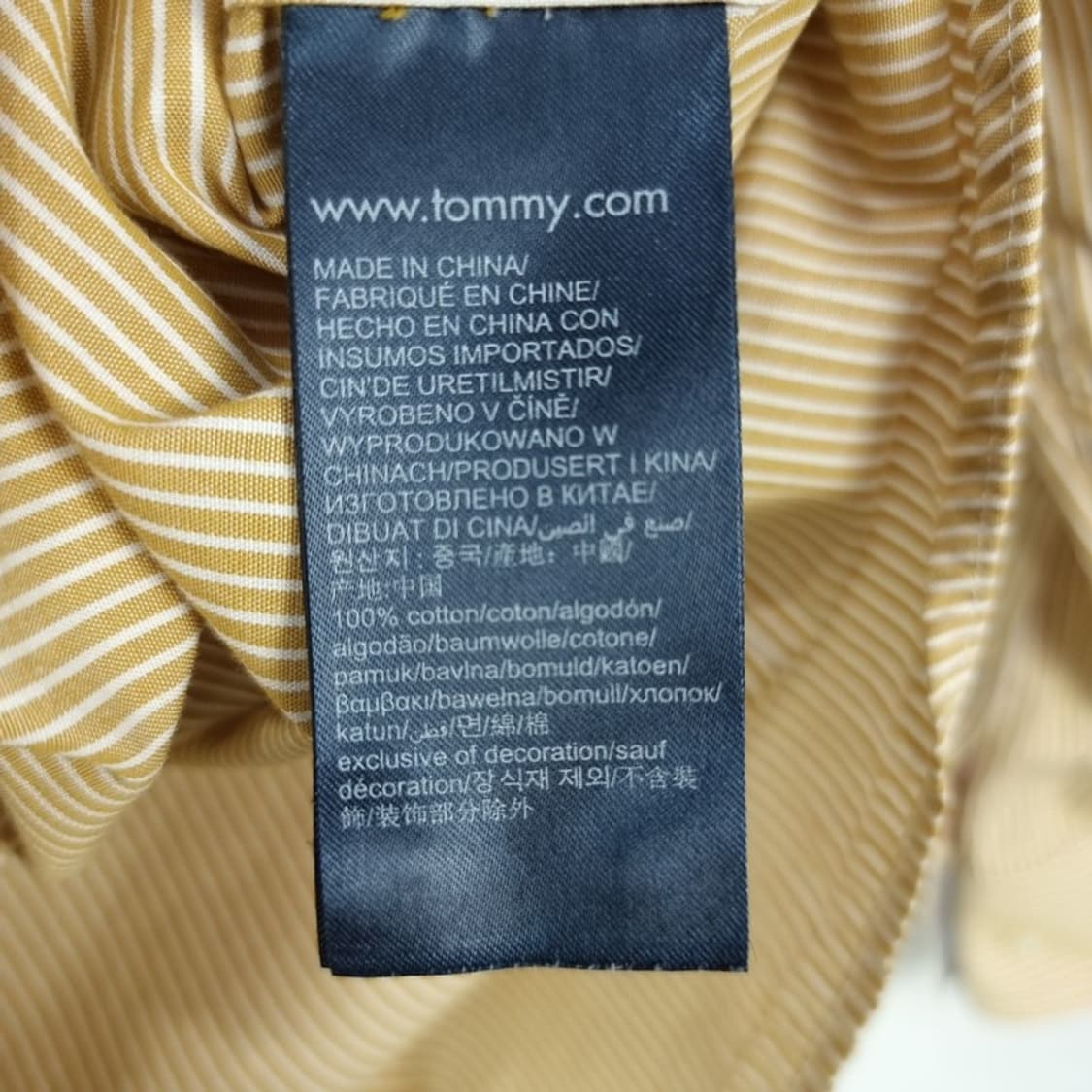 [타미힐피거] 로고 자수 스트라이프 셔츠 M20098 상품이미지10