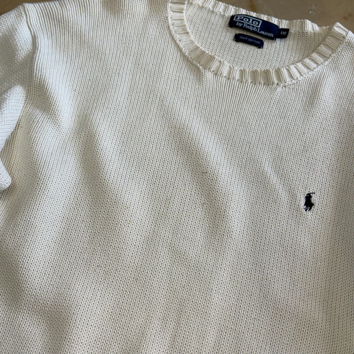 110 폴로랄프로렌 화이트 코튼 니트 상품이미지6